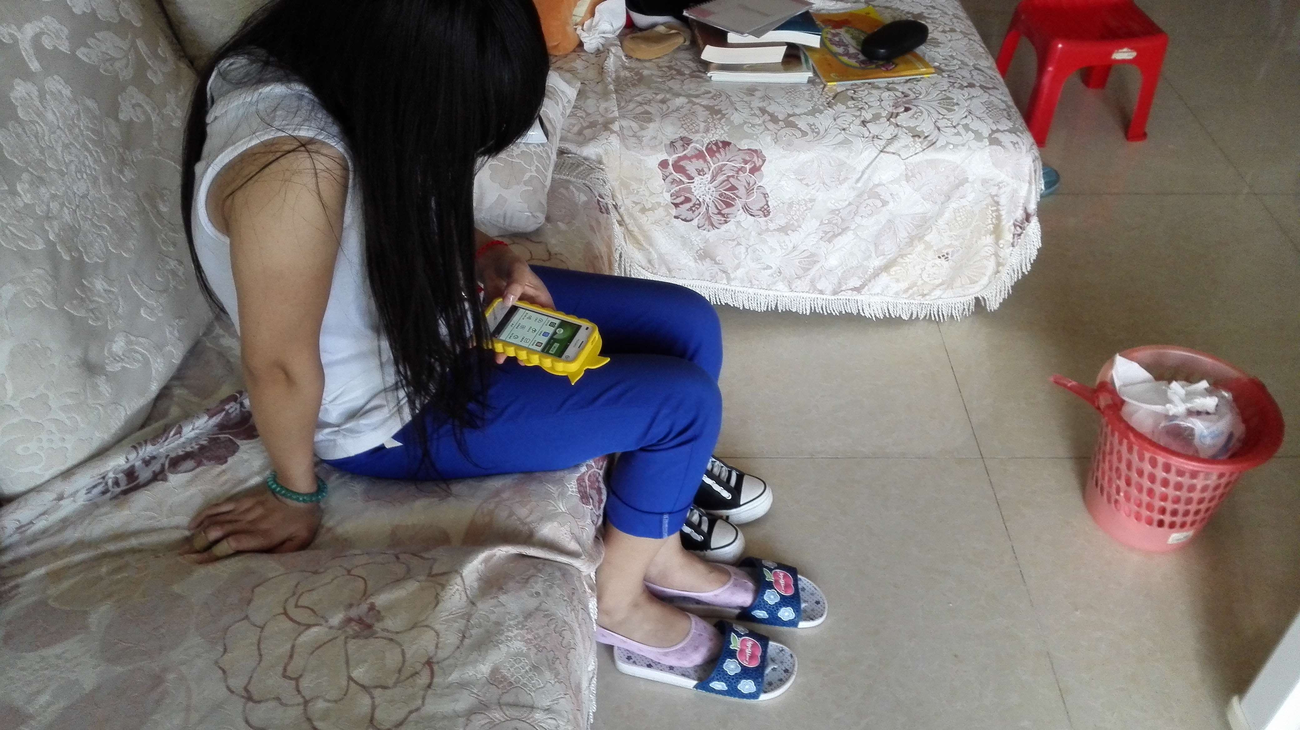 学妹小梦船袜脚